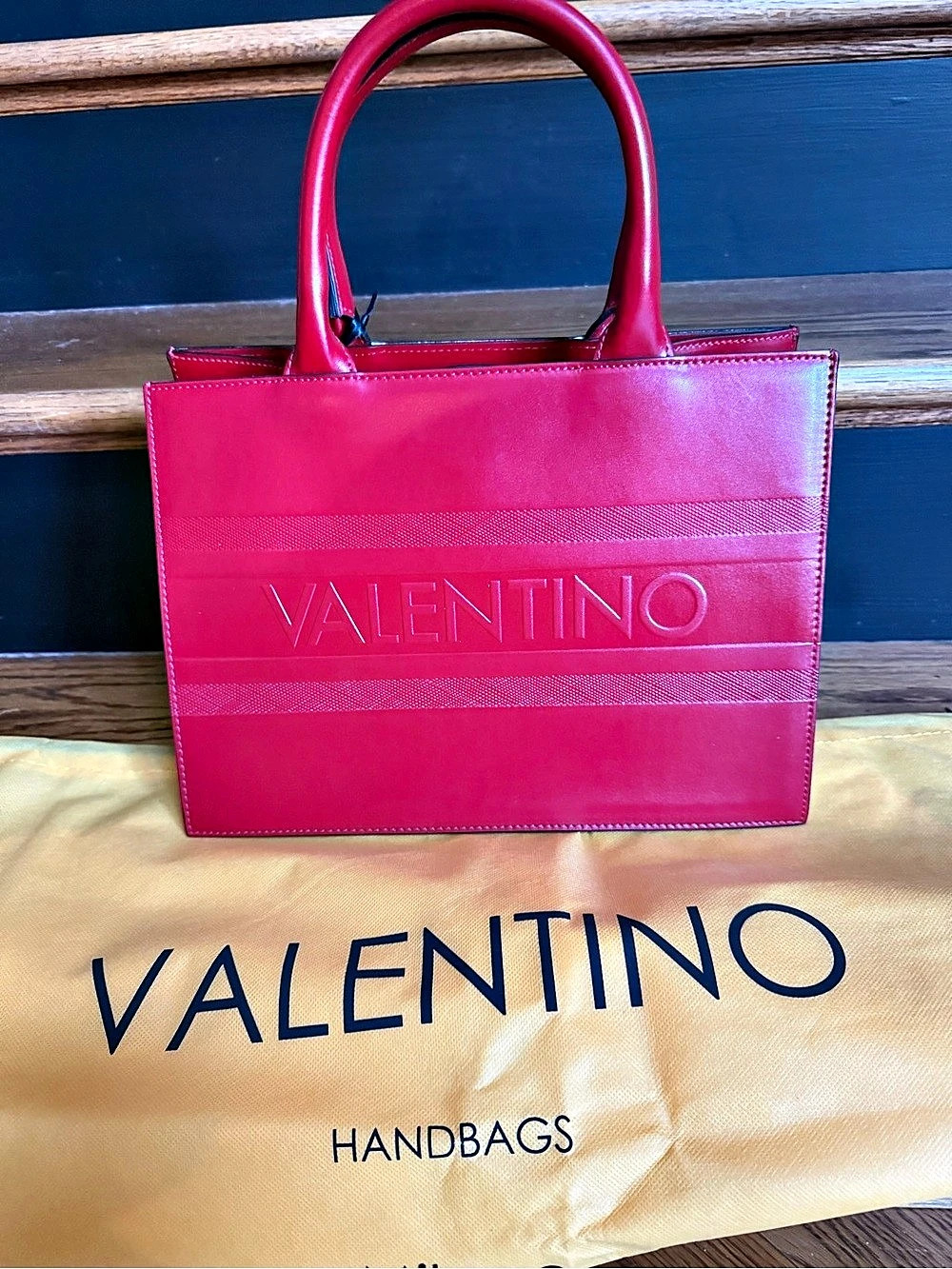 Valentino by Mario Tote Bag in red  NWT